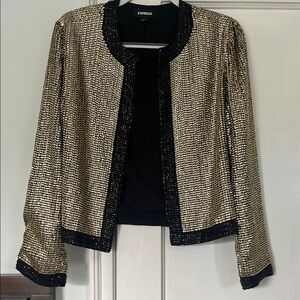 Gold & Black Sequin Jacket